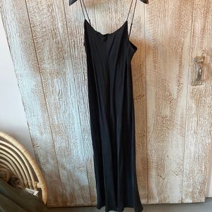 J crew cupro blend maxi slip dress